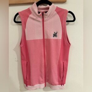 Women's Pink Levelwear Sleeveless Golf Sweater Vest, new with tags